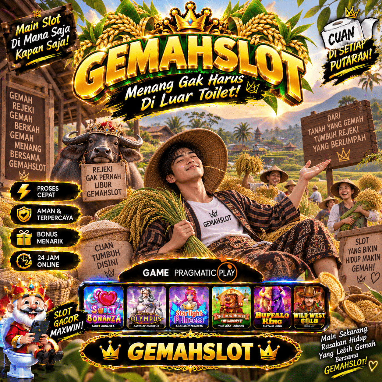 Banner GEMAHSLOT Cyber Blue